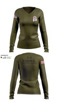 USMS N/AL Women's Long Sleeve V-neck Shirt - 25