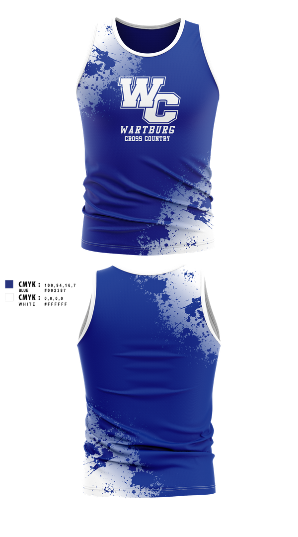 Tank Top, Wartburg Cross Country, Cross Country, Teamtime, Team time, sublimation, custom sports apparel, team uniforms, spirit wear, spiritwear, sports uniforms, custom shirts, team store, custom team store, fundraiser sports, apparel fundraiser