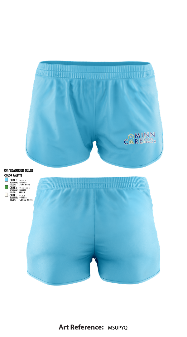 Womens Shorts, Minn Care Home Health, , Teamtime, Team time, sublimation, custom sports apparel, team uniforms, spirit wear, spiritwear, sports uniforms, custom shirts, team store, custom team store, fundraiser sports, apparel fundraiser