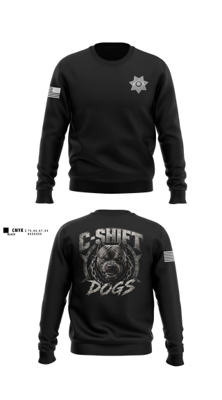 Crew Neck Sweatshirt, Orleans County Corrections, Police, Teamtime, Team time, sublimation, custom sports apparel, team uniforms, spirit wear, spiritwear, sports uniforms, custom shirts, team store, custom team store, fundraiser sports, apparel fundraiser
