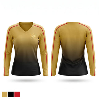 Womens Long Sleeve Vneck Shirt, Alpha One, Baseball, Teamtime, Team time, sublimation, custom sports apparel, team uniforms, spirit wear, spiritwear, sports uniforms, custom shirts, team store, custom team store, fundraiser sports, apparel fundraiser