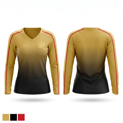 Alpha One Women's Long Sleeve V-neck Shirt - 1