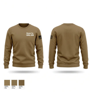 Crew Neck Sweatshirt, Bravo Co 199th BSB, Army, Teamtime, Team time, sublimation, custom sports apparel, team uniforms, spirit wear, spiritwear, sports uniforms, custom shirts, team store, custom team store, fundraiser sports, apparel fundraiser