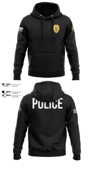 Hoodie, Port St. Joe Police Department, Police, Teamtime, Team time, sublimation, custom sports apparel, team uniforms, spirit wear, spiritwear, sports uniforms, custom shirts, team store, custom team store, fundraiser sports, apparel fundraiser