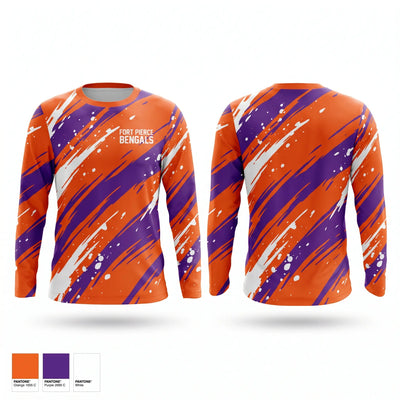Fort Pierce Bengals 63174038 Long Sleeve Performance Shirt 2