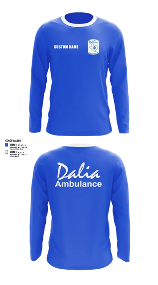 Long Sleeve Performance Shirt, Dalia Ambulance Service, EMS/EMT, Teamtime, Team time, sublimation, custom sports apparel, team uniforms, spirit wear, spiritwear, sports uniforms, custom shirts, team store, custom team store, fundraiser sports, apparel fundraiser