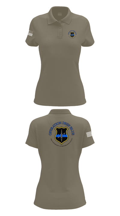 Operation Deep Blue 63620360 Women's Short Sleeve Performance Polo  - 71