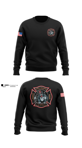 Crew Neck Sweatshirt, Tour 4, Fire Department, Teamtime, Team time, sublimation, custom sports apparel, team uniforms, spirit wear, spiritwear, sports uniforms, custom shirts, team store, custom team store, fundraiser sports, apparel fundraiser