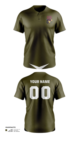 Two Button Softball Jersey, Barren Bandits, Softball, Teamtime, Team time, sublimation, custom sports apparel, team uniforms, spirit wear, spiritwear, sports uniforms, custom shirts, team store, custom team store, fundraiser sports, apparel fundraiser