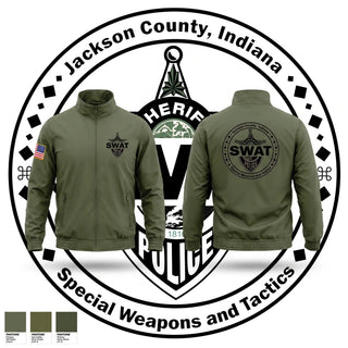 Windbreaker, Jackson County Joint SWAT, Police, Teamtime, Team time, sublimation, custom sports apparel, team uniforms, spirit wear, spiritwear, sports uniforms, custom shirts, team store, custom team store, fundraiser sports, apparel fundraiser