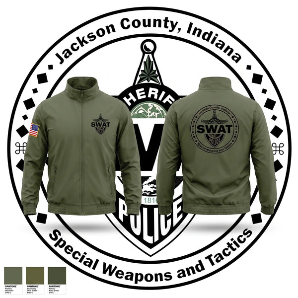 Windbreaker, Jackson County Joint SWAT, Police, Teamtime, Team time, sublimation, custom sports apparel, team uniforms, spirit wear, spiritwear, sports uniforms, custom shirts, team store, custom team store, fundraiser sports, apparel fundraiser