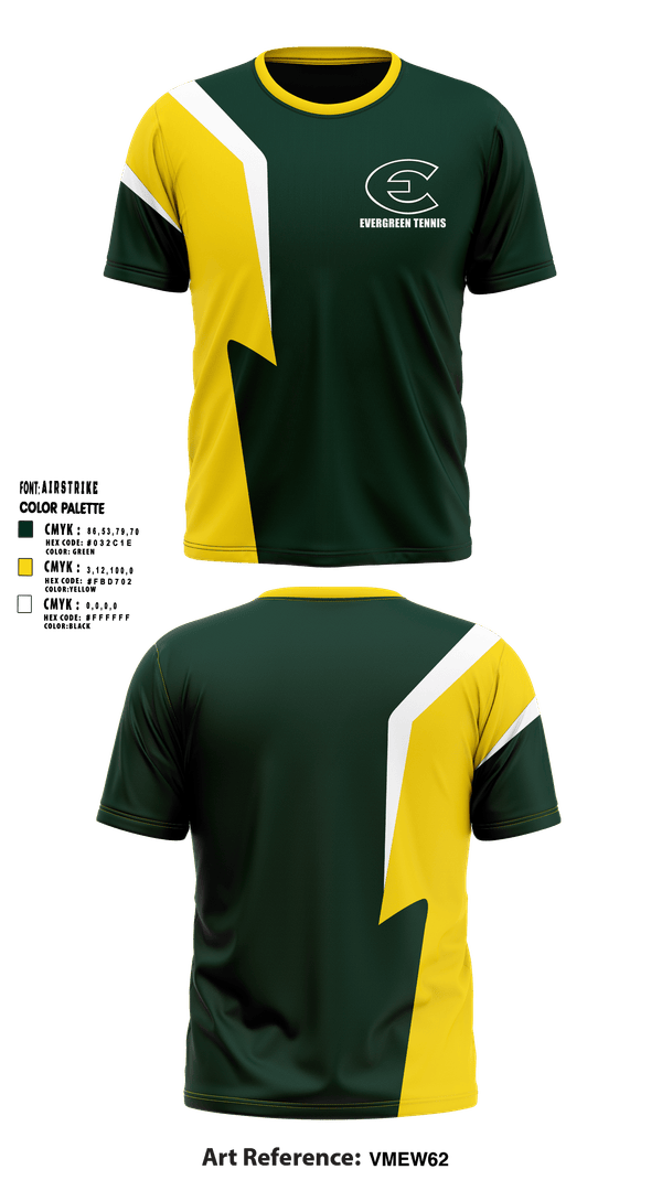 Short Sleeve Performance Shirt, Evergreen High School Tennis, Tennis, Teamtime, Team time, sublimation, custom sports apparel, team uniforms, spirit wear, spiritwear, sports uniforms, custom shirts, team store, custom team store, fundraiser sports, apparel fundraiser