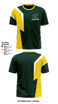 Evergreen High School Tennis 22969083 Old School Cotton Feel Shirt - 10