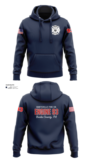 Hoodie, Hartsville Fire Company, Fire Department, Teamtime, Team time, sublimation, custom sports apparel, team uniforms, spirit wear, spiritwear, sports uniforms, custom shirts, team store, custom team store, fundraiser sports, apparel fundraiser