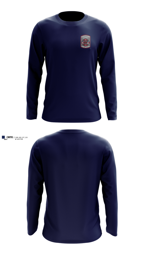 Guadalupe County Fire Rescue Long Sleeve Performance Shirt - 3