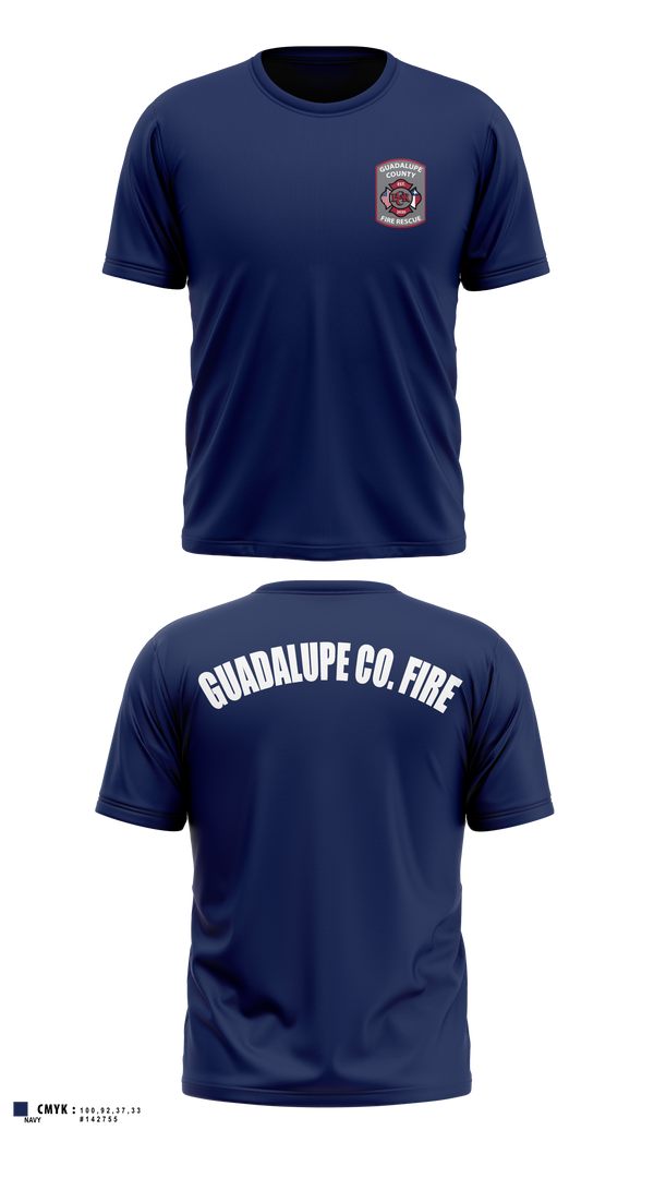 Guadalupe County Fire Rescue Old School Cotton Feel Shirt - 3