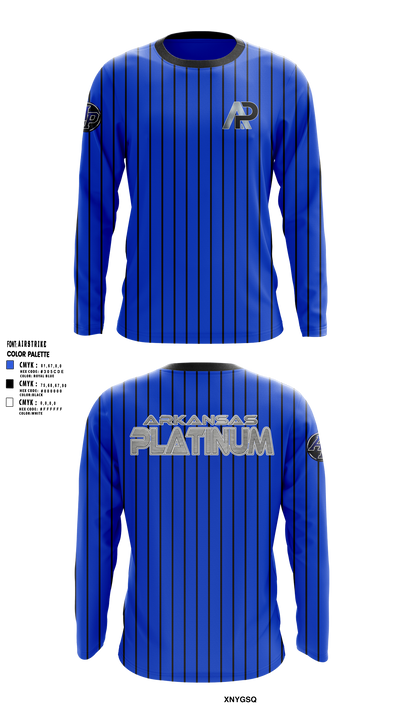 Arkansas Platinum  Long Sleeve Performance Shirt 5