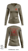 2nd Battalion 222nd Field Artillery 79682132 Women's Long Sleeve V-neck Shirt - 102