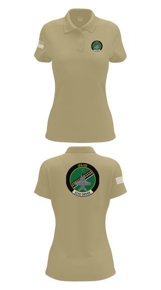Womens Short Sleeve Performance Polo, VFA-105, , Teamtime, Team time, sublimation, custom sports apparel, team uniforms, spirit wear, spiritwear, sports uniforms, custom shirts, team store, custom team store, fundraiser sports, apparel fundraiser