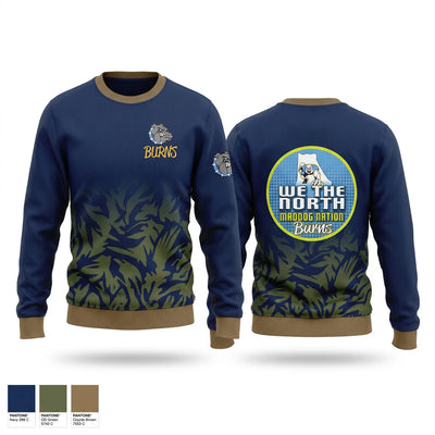 Burns high school 71781776 Crew Neck Sweatshirt - 1