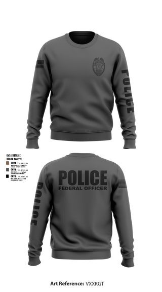 96 SFS / Eglin Police Crew Neck Sweatshirt - 7 (DAF BADGE)