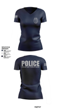 96 SFS / Eglin Police Women's Short Sleeve V-neck Shirt - 6 (DAF BADGE)