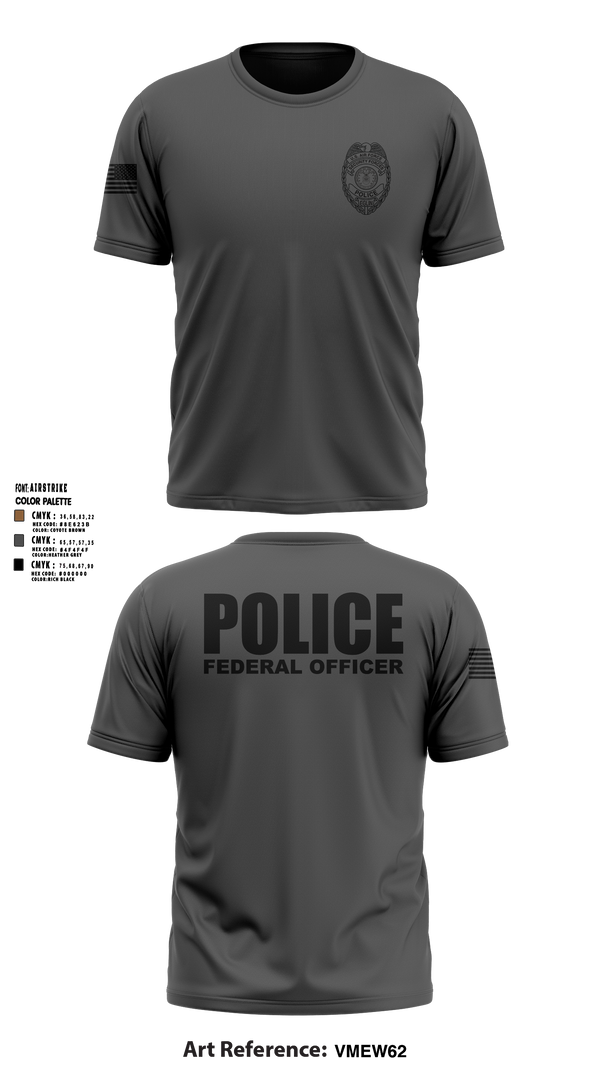 96 SFS / Eglin Police Old School Cotton Feel Shirt - 7 (DAF BADGE)