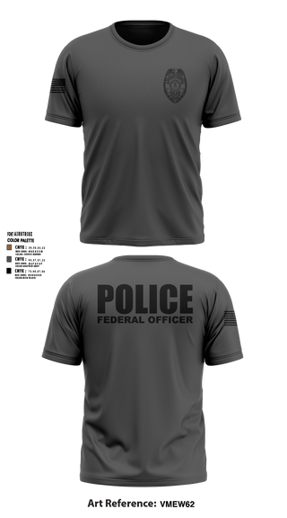96 SFS / Eglin Police Short Sleeve Performance Shirt - 7 (DAF BADGE)
