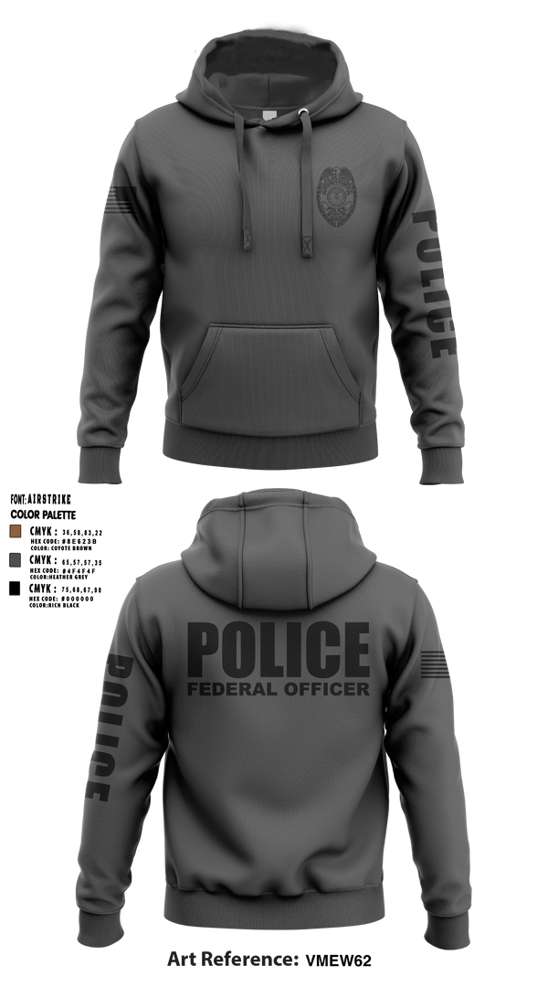 96 SFS / Eglin Police Hoodie - 7 (DAF BADGE)