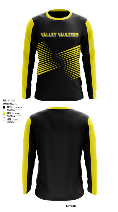 Valley Vaulters Long Sleeve Performance Shirt 1