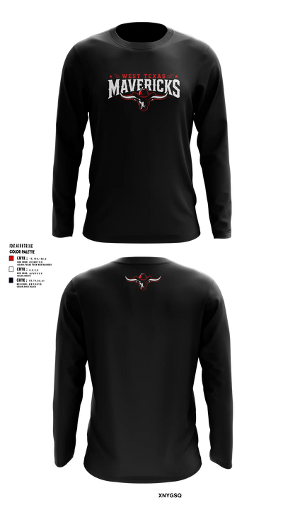 West Texas Mavericks Long Sleeve Performance Shirt 7