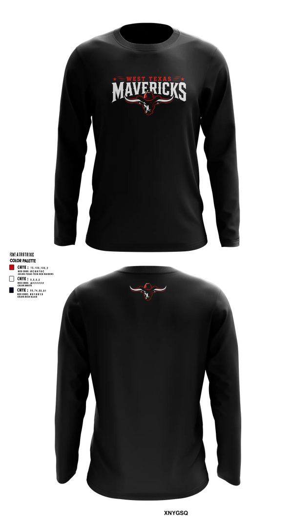 West Texas Mavericks Long Sleeve Performance Shirt 7