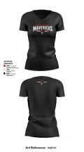West Texas Mavericks Women's Short Sleeve V-neck Shirt -7