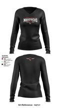 West Texas Mavericks Women's Long Sleeve V-neck Shirt - 7