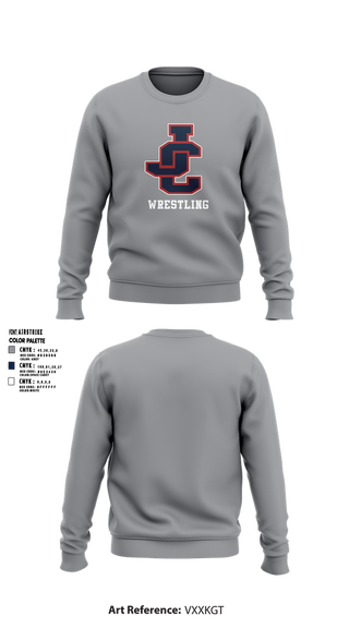 Crew Neck Sweatshirt, Jefferson County High School Wrestling, Wrestling, Teamtime, Team time, sublimation, custom sports apparel, team uniforms, spirit wear, spiritwear, sports uniforms, custom shirts, team store, custom team store, fundraiser sports, apparel fundraiser