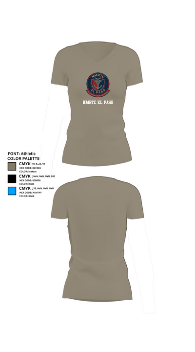 NMRTC El Paso 64078462 Women's Short Sleeve V-neck Shirt - 61