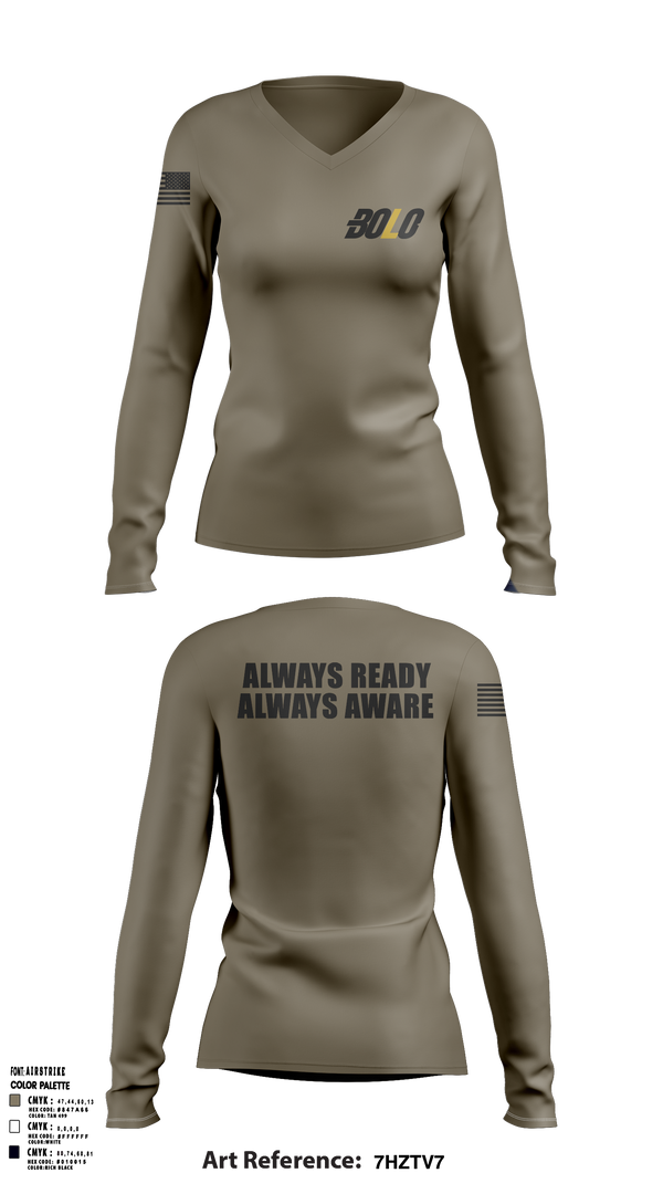 Womens Long Sleeve Vneck Shirt, BadgeBanter, Police, Teamtime, Team time, sublimation, custom sports apparel, team uniforms, spirit wear, spiritwear, sports uniforms, custom shirts, team store, custom team store, fundraiser sports, apparel fundraiser