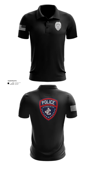 Short Sleeve Performance Polo, Jefferson College Police Department, Police, Teamtime, Team time, sublimation, custom sports apparel, team uniforms, spirit wear, spiritwear, sports uniforms, custom shirts, team store, custom team store, fundraiser sports, apparel fundraiser