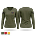Port Orford Fire Dept. Women's Long Sleeve V-neck Shirt - 1