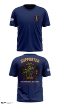 Support Alert Fire Company Old School Cotton Feel Shirt - 1