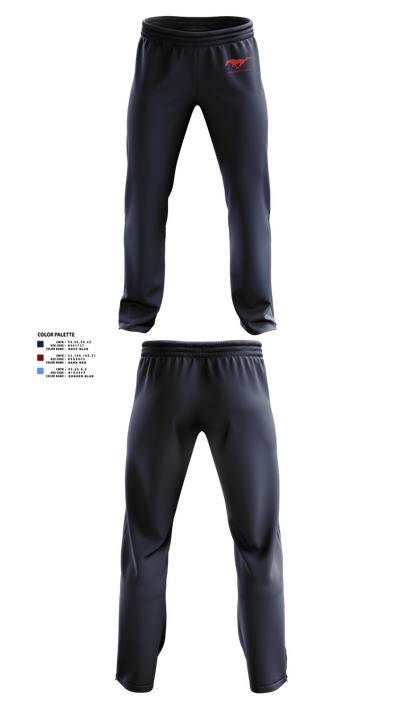 Tulare Western Mustangs 49846342 Sweatpants - 1