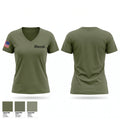 Okemah Women's Short Sleeve V-neck Shirt - 1