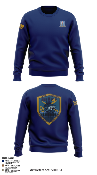 Alpha Company, 205th MI BN 25541028 Crew Neck Sweatshirt - 11