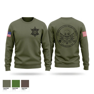 Crew Neck Sweatshirt, HANCOCK County Narcotics, Police, Teamtime, Team time, sublimation, custom sports apparel, team uniforms, spirit wear, spiritwear, sports uniforms, custom shirts, team store, custom team store, fundraiser sports, apparel fundraiser