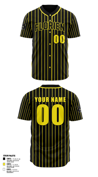Full Button Softball Jersey, Florien Blackcats, Softball, Teamtime, Team time, sublimation, custom sports apparel, team uniforms, spirit wear, spiritwear, sports uniforms, custom shirts, team store, custom team store, fundraiser sports, apparel fundraiser