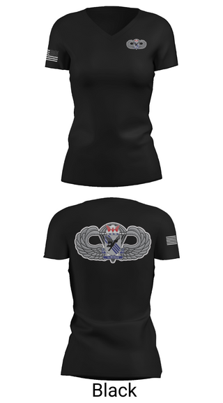 Womens Short Sleeve Vneck Shirt, 1-505th PIR 82nd airborne, Army, Teamtime, Team time, sublimation, custom sports apparel, team uniforms, spirit wear, spiritwear, sports uniforms, custom shirts, team store, custom team store, fundraiser sports, apparel fundraiser