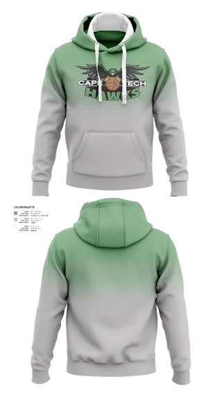 Hoodie, Cape May Tech, Men's Basketball, Teamtime, Team time, sublimation, custom sports apparel, team uniforms, spirit wear, spiritwear, sports uniforms, custom shirts, team store, custom team store, fundraiser sports, apparel fundraiser
