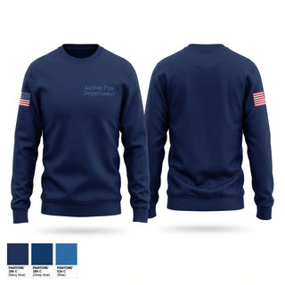 Crew Neck Sweatshirt, Amber Fire Department, Fire Department, Teamtime, Team time, sublimation, custom sports apparel, team uniforms, spirit wear, spiritwear, sports uniforms, custom shirts, team store, custom team store, fundraiser sports, apparel fundraiser