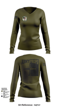DET 2 CO A 2-245th AVN 46226536 Women's Long Sleeve V-neck Shirt - 2