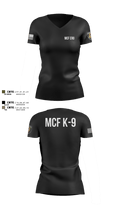 MCF K-9 1827896 Women's Short Sleeve V-neck Shirt - 102